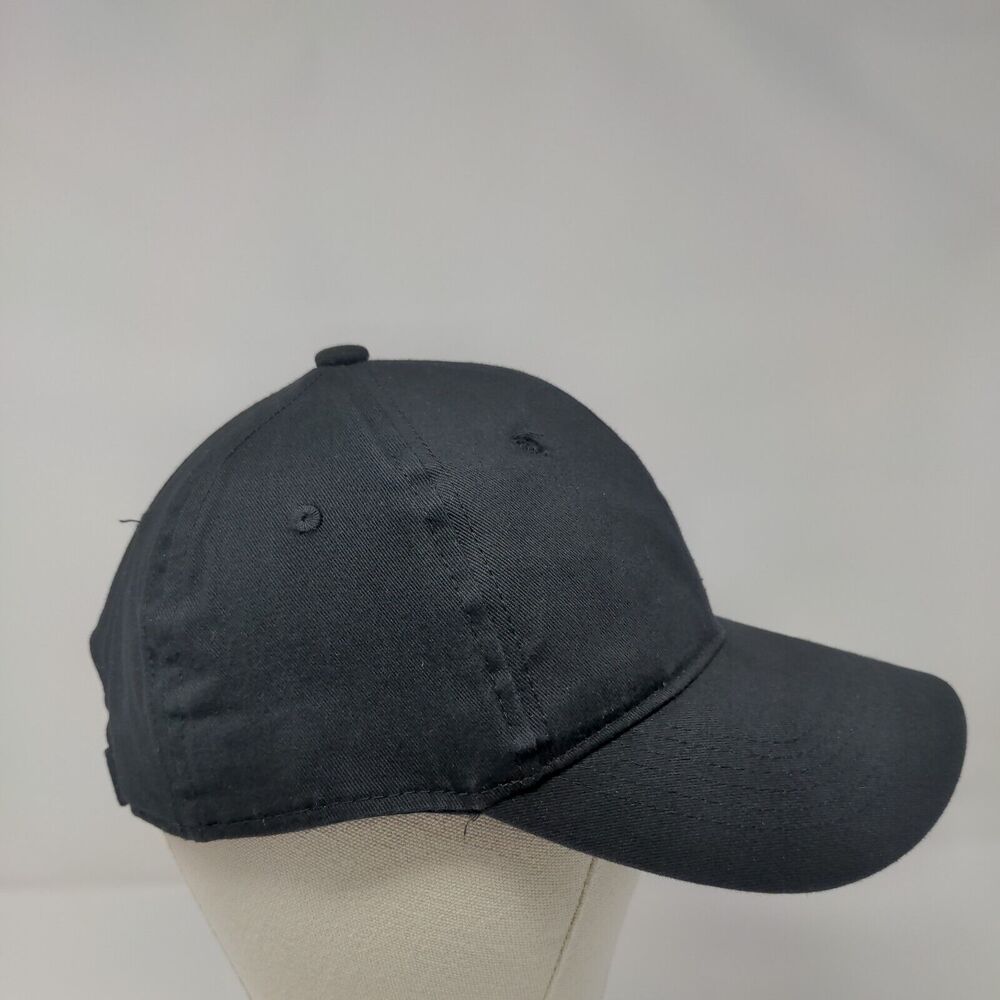 George Strapback Hat Solid Black Osfa Adjustable … - image 4